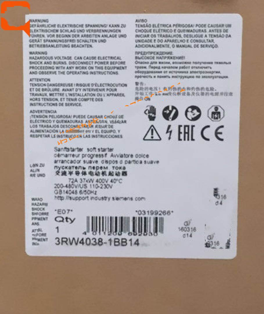 1 PCS NEW  3RW4038-1BB04  #OYF033