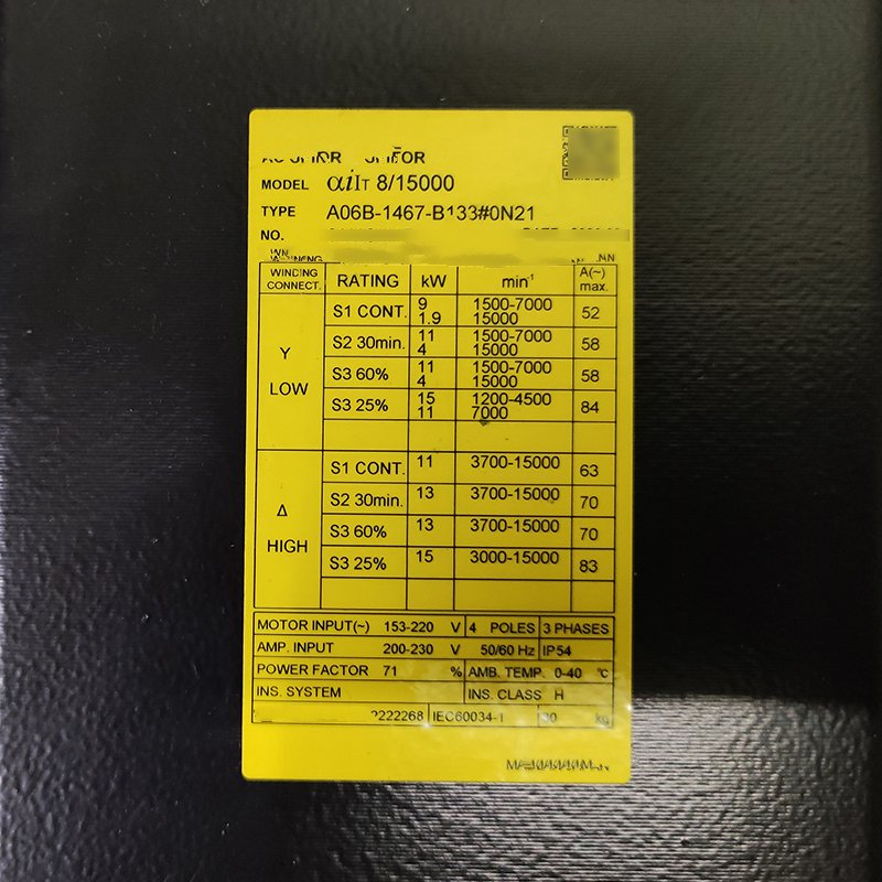 1PC for used  A06B-1467-B133#0N21 #OYF033