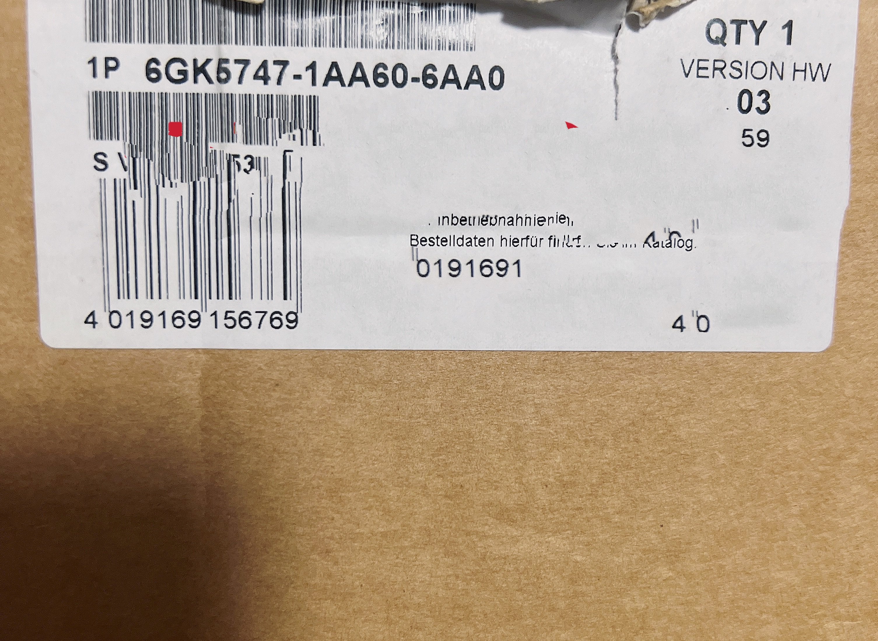 1 PCS NEW  6GK5747-1AA60-6AA0   #OYF033