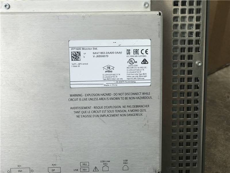 1PC for used     6AV7863-2AA00-0AA0  #OYF033