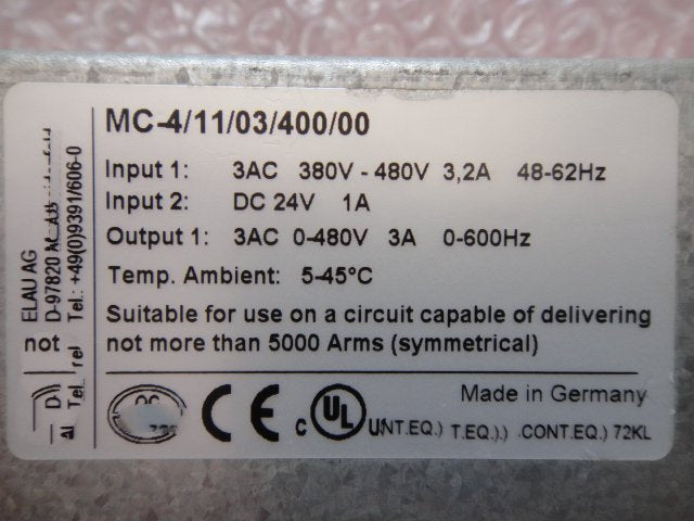 1PC for used  MC-4/11/03/400/00   #OYF033