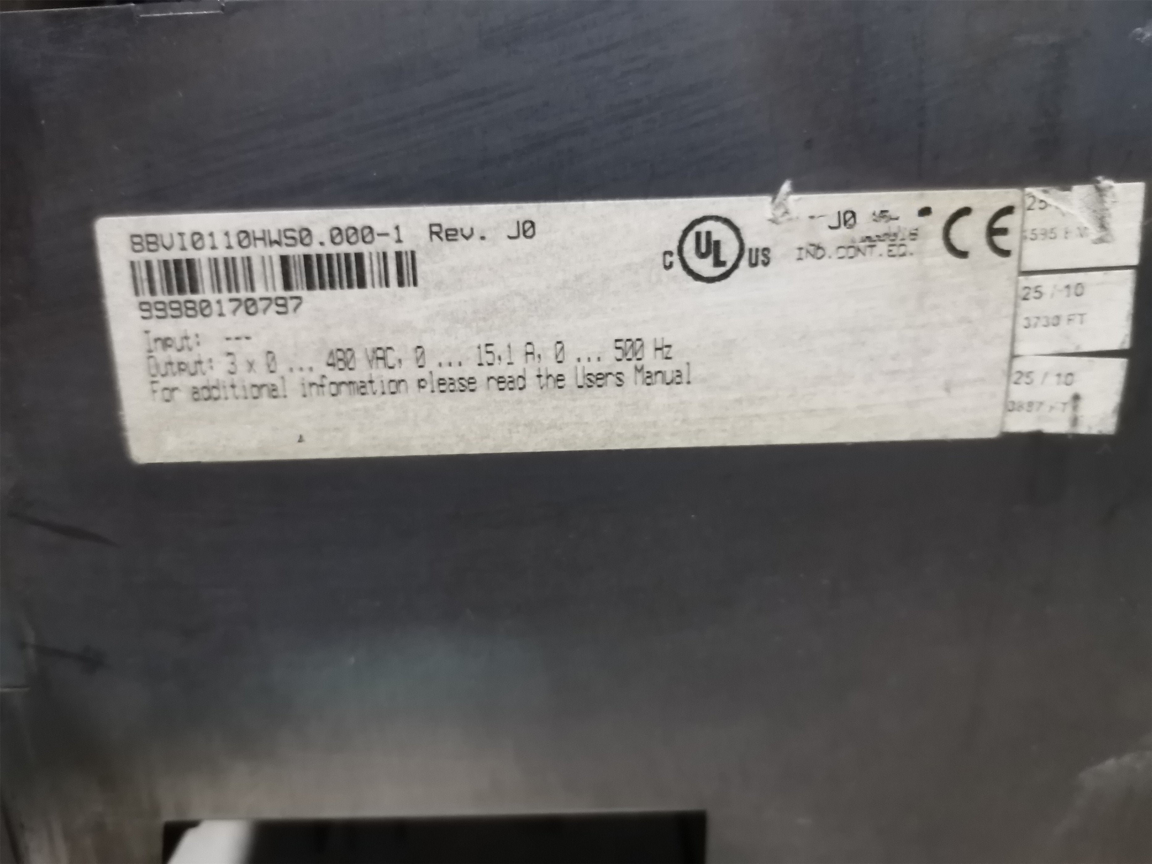 1PC for used  8BVI0110HWS0.000-1   #OYF033