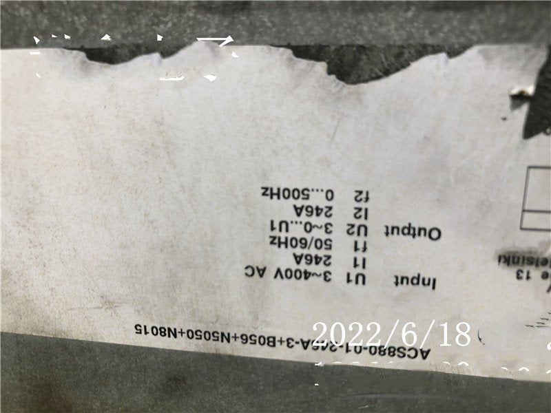 1PC for used  ACS880-01-246A-3+B056+N5050+N8015   #OYF033