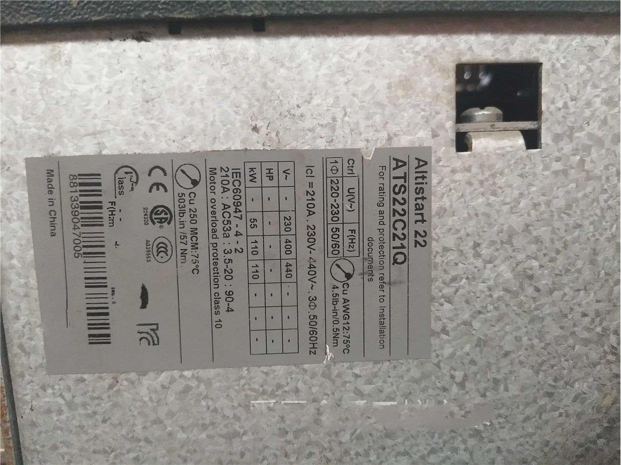 1PC for used   ATS22C21Q   #OYF033
