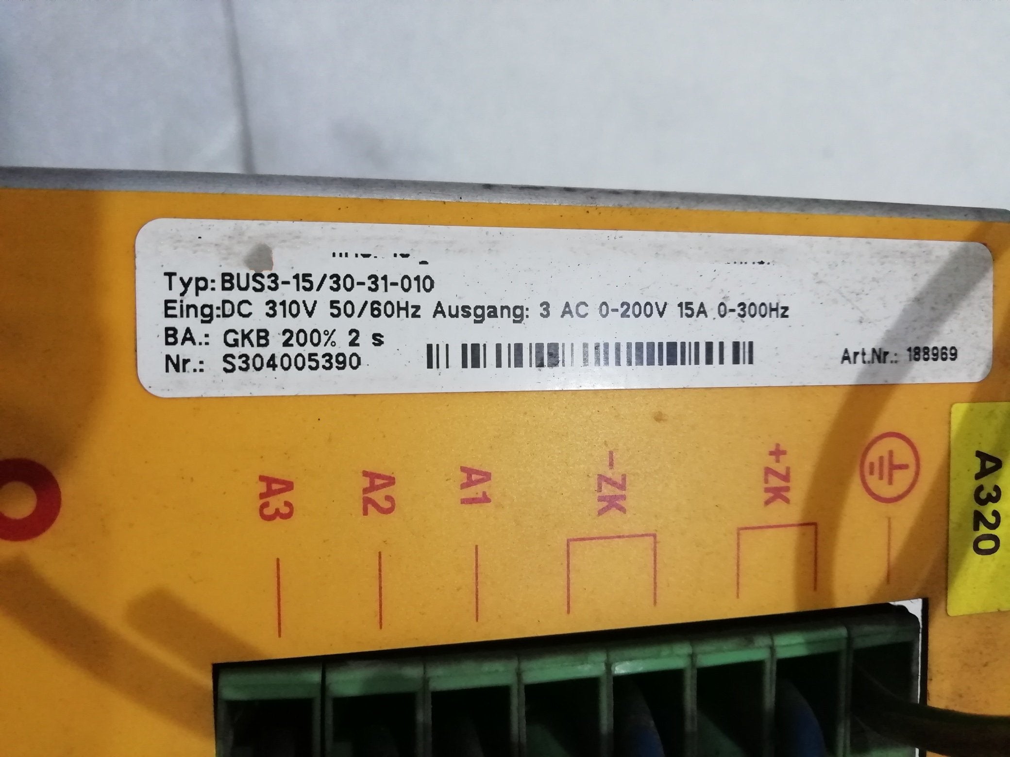 1PC for used   BUS3-15/30-31-010  #OYF033