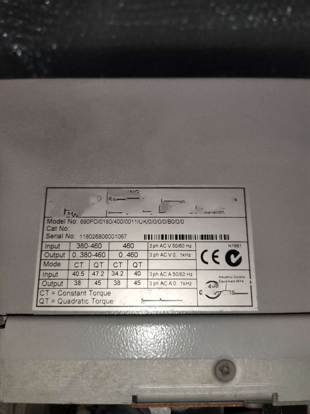 1PC for used  690PD/0180/400/0011/UK/0/0/0/0/B0/0/0  #OYF033