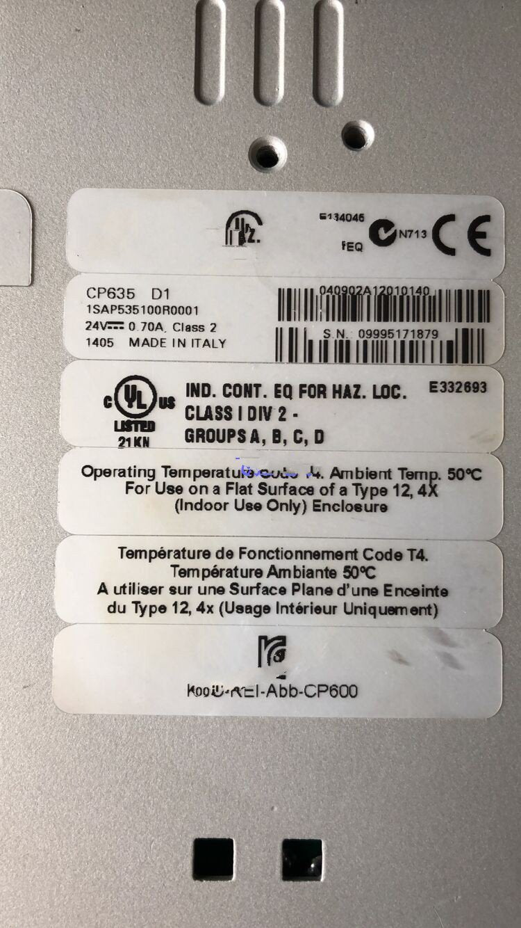 1PC for used  CP635 D1、1SAP535100R0001  #OYF033