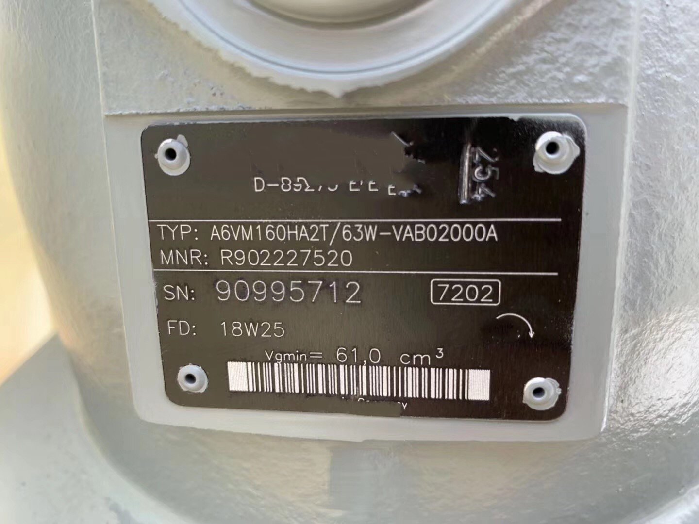 1 PCS NEW  A6VM160HA2T/63W-VAB02000A R902227520 #OYF033