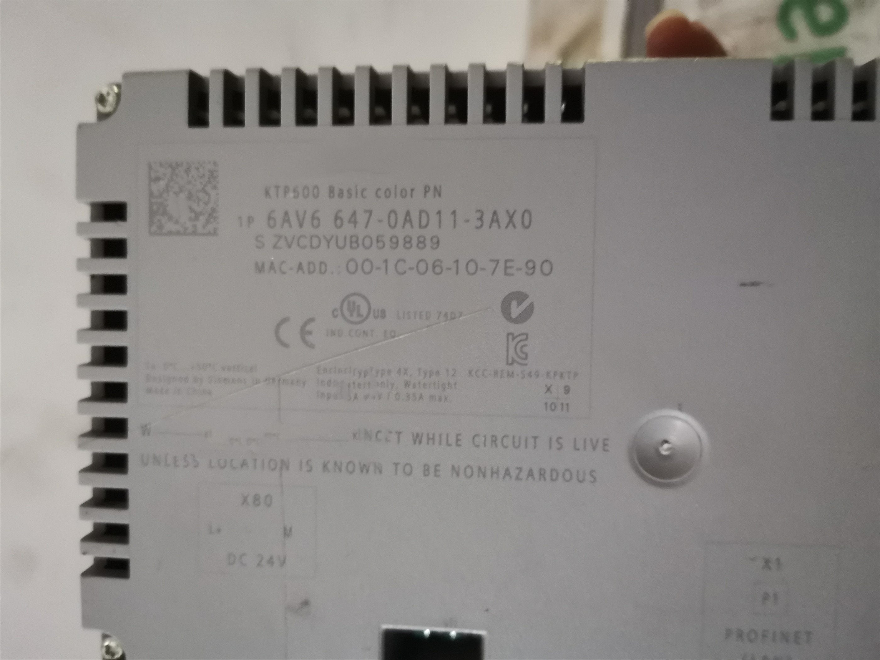 1PC for used   6AV6647-0AD11-3AX0    #OYF033