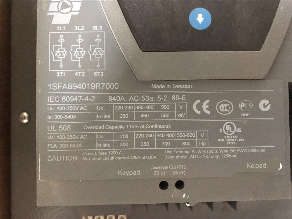 1PC for used   PSTB840-600-70 1SFA894019R7000   #OYF033