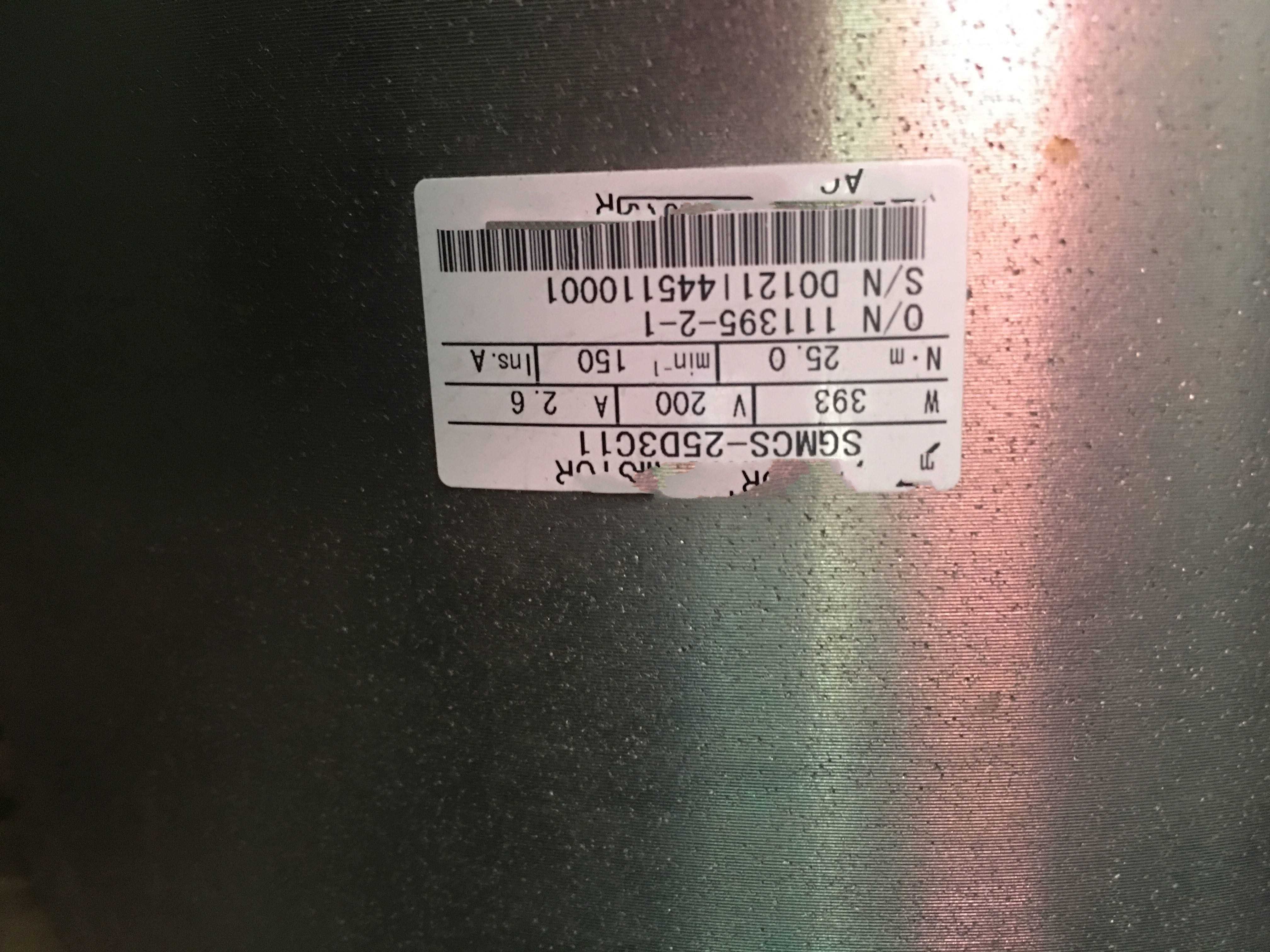 1PC for used   SGMCS-25D3C11  #OYF033