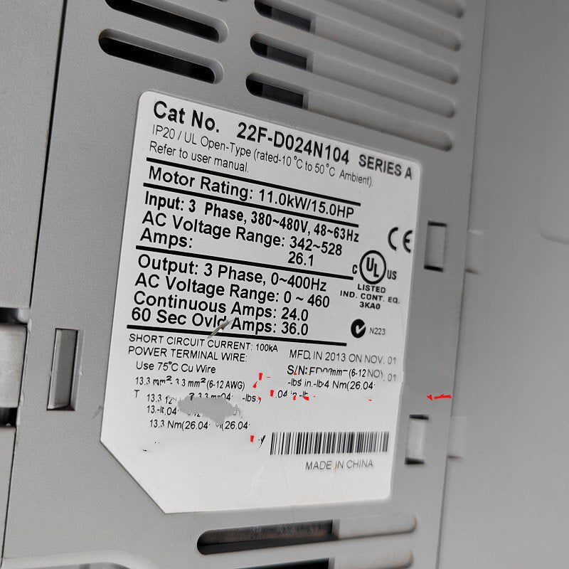 1PC for used  22F-D024N104  #OYF033