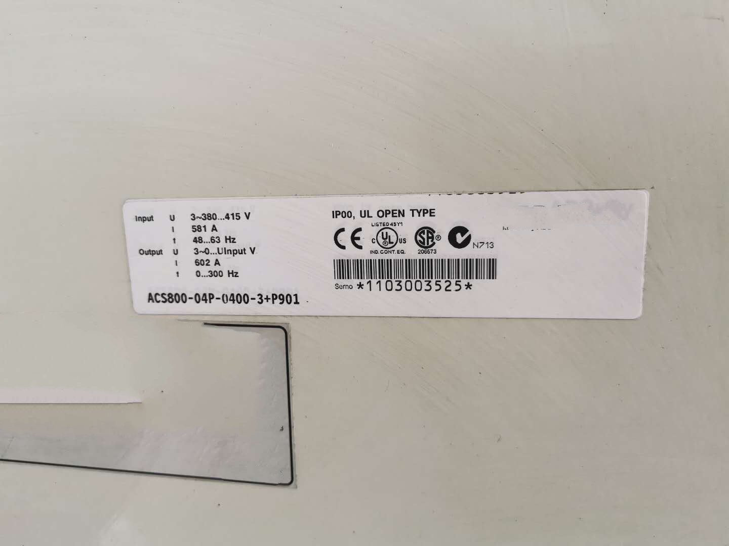 1PC for used  ACS800-04P-0400-3+P901  #OYF033