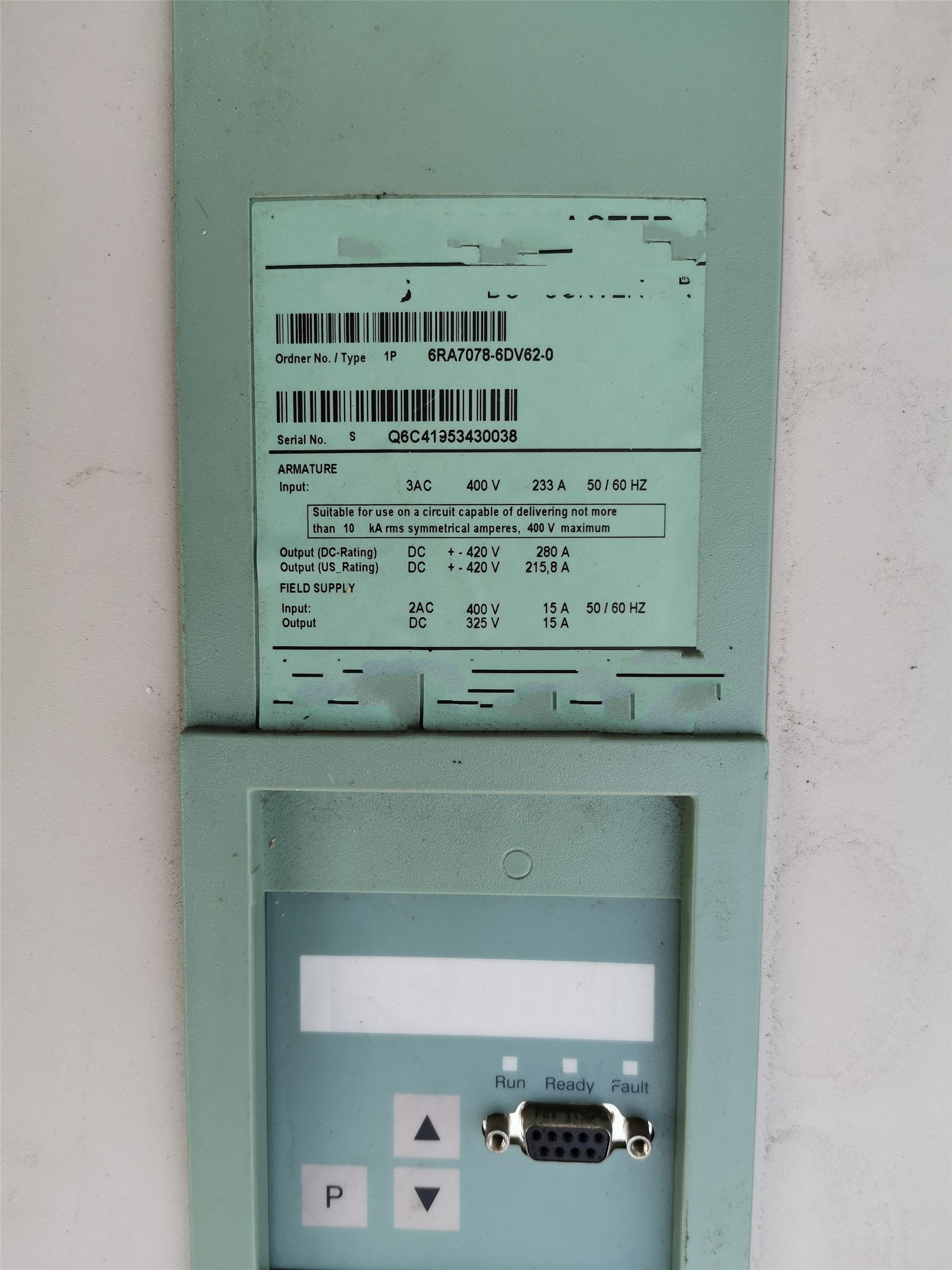 1PC for used  6RA7078-6DV62-0  #OYF033