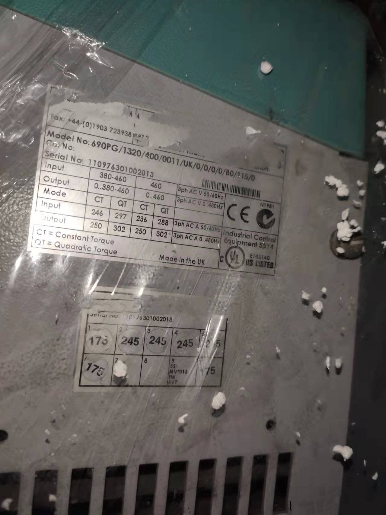 1PC for used  690PG/1320/400/0011/UK/0/0/0/0/B0/115/0  #OYF033