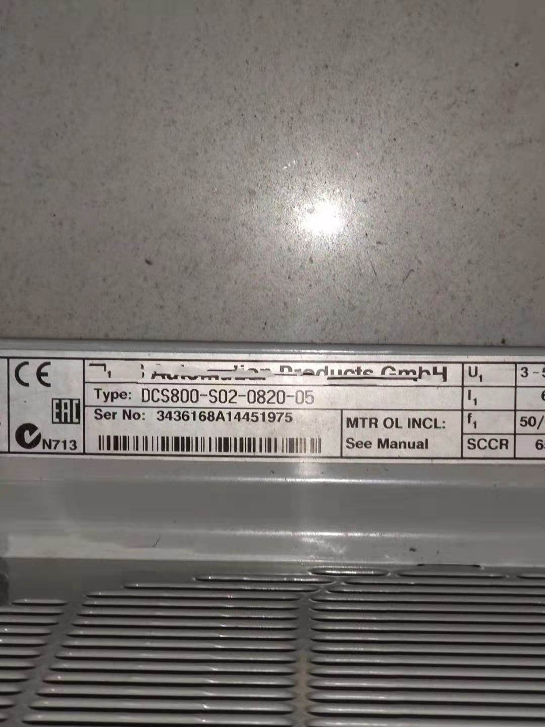 1PC for used  DCS800-S02-08520-05  #OYF033