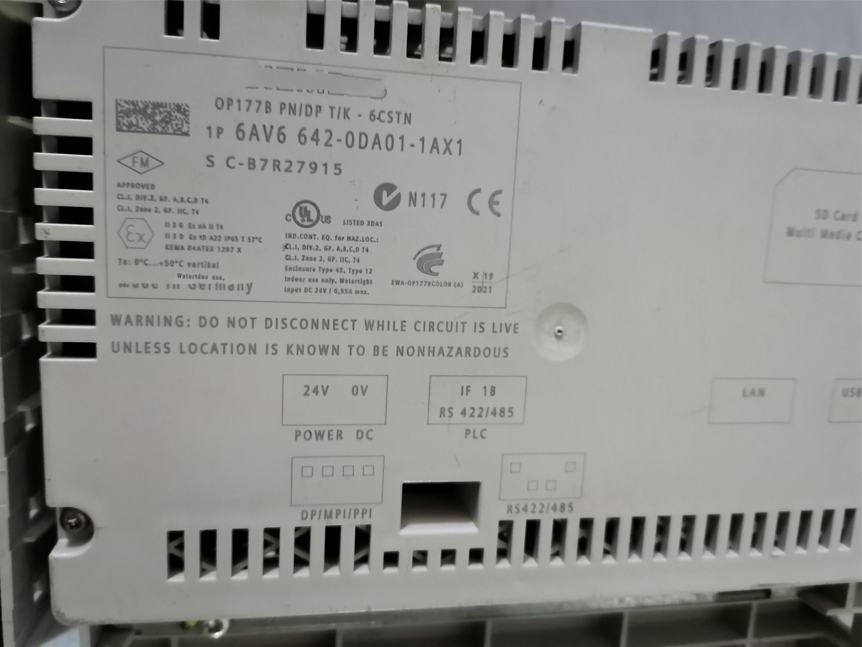 1PC for used   6AV6642-0DA01-1AX1 6AV6 642-0DA01-1AX1  #OYF033