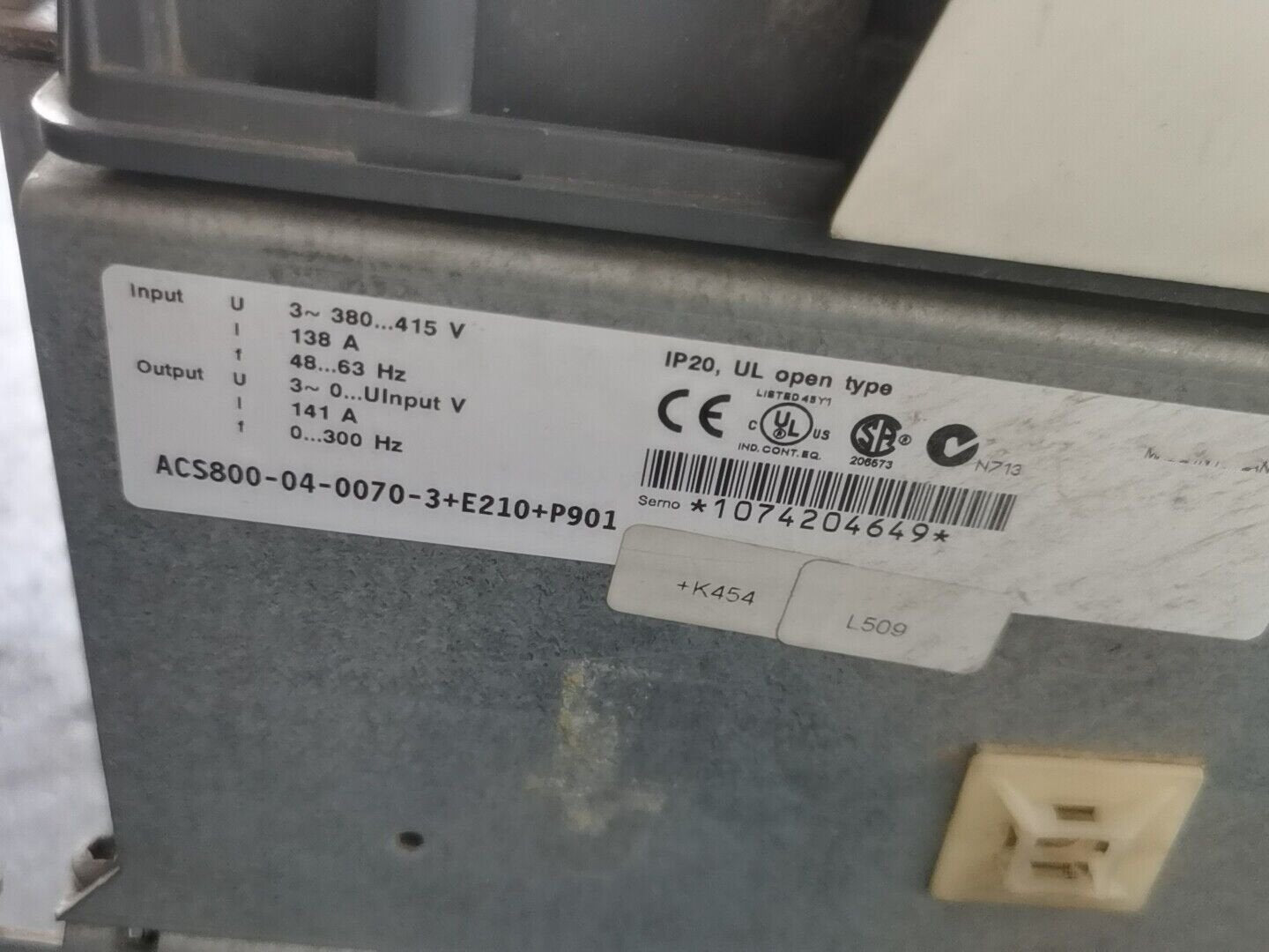1PC for used   ACS800-04-0070-3+E210+P901    #OYF033