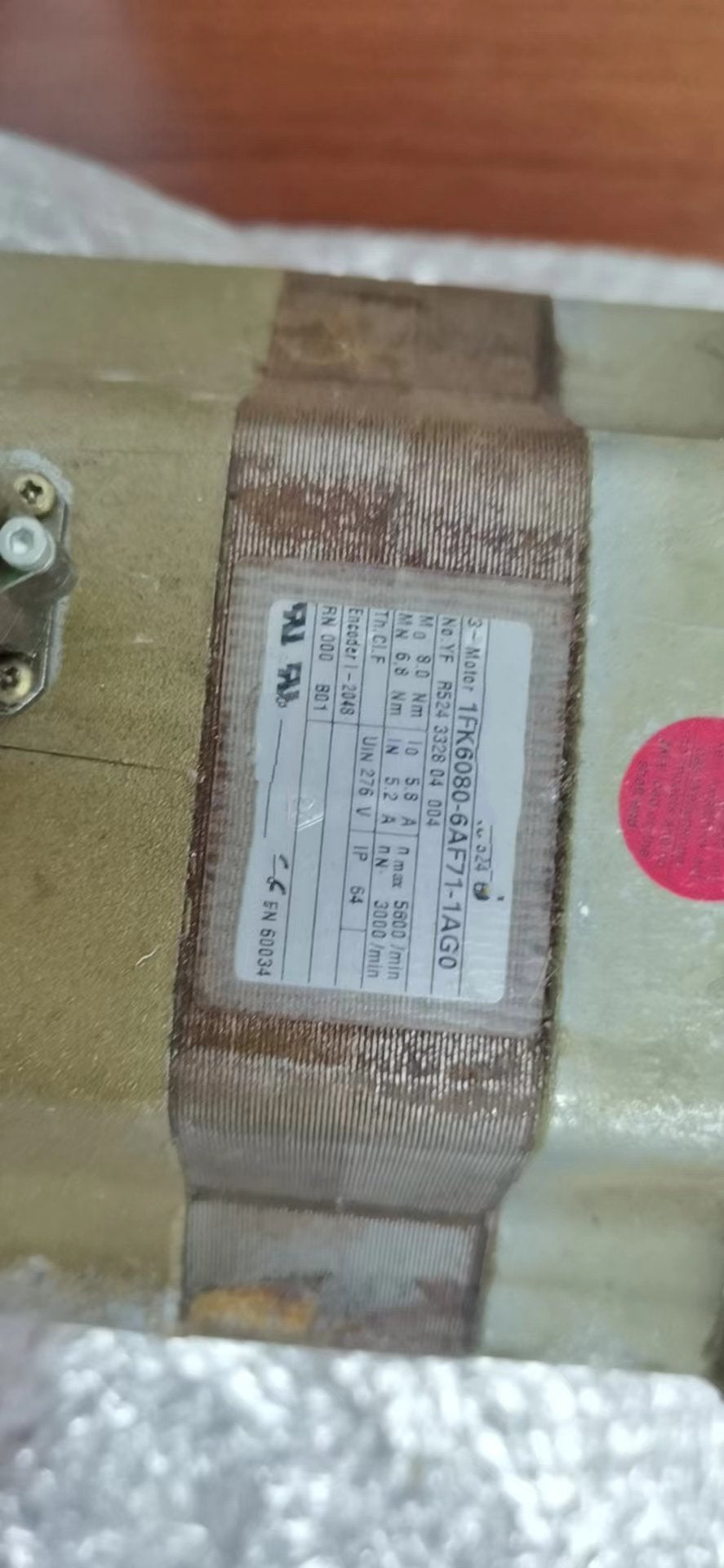 1PC for used  1FK6080-6AF71-1AG0  #OYF033