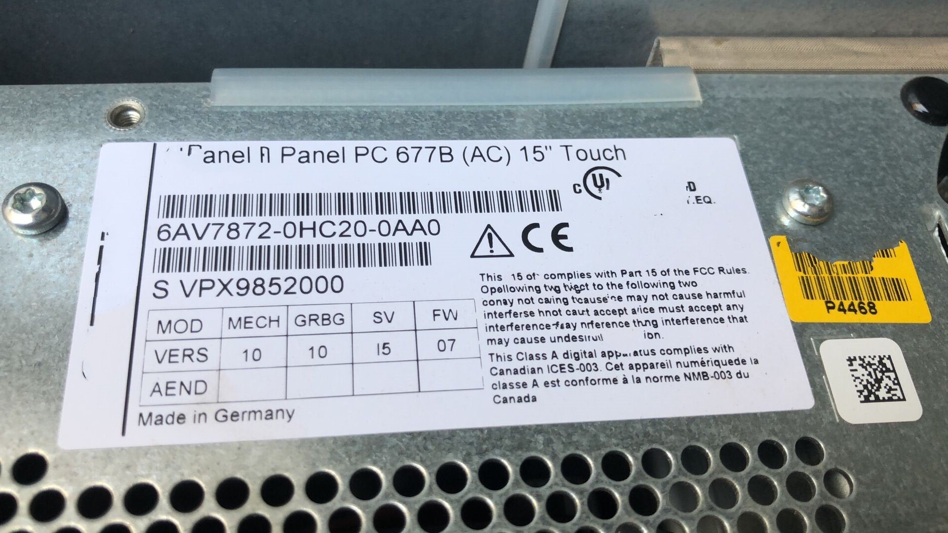 1PC for used  6AV7872-0HC20-0AA0  #OYF033