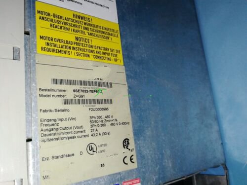 1PC for used  6SE7022-7EP60-Z  #OYF033