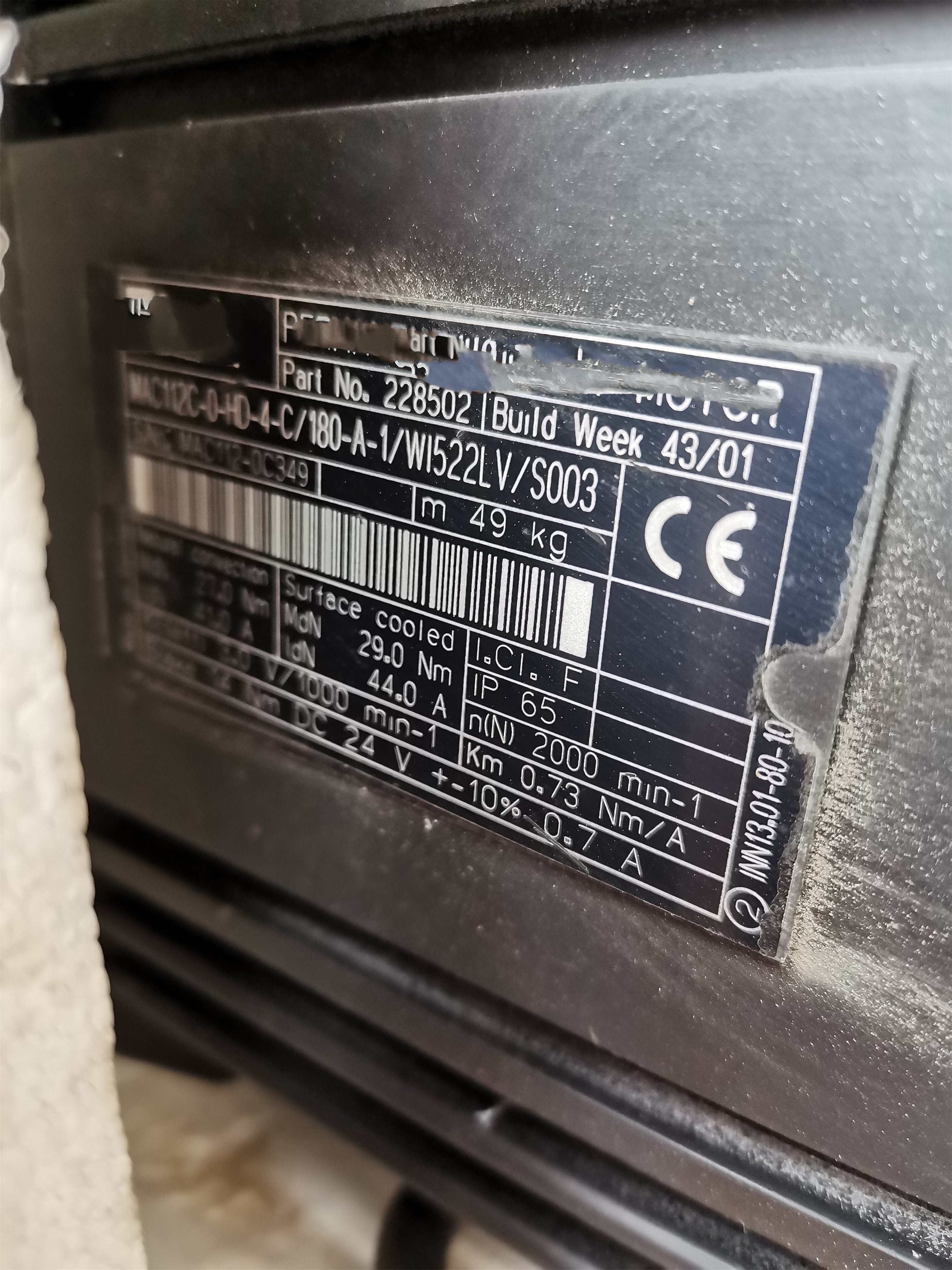 1PC for used   MAC112C-0-HD-4-C/180-A-1/WI522LV/S003   #OYF033
