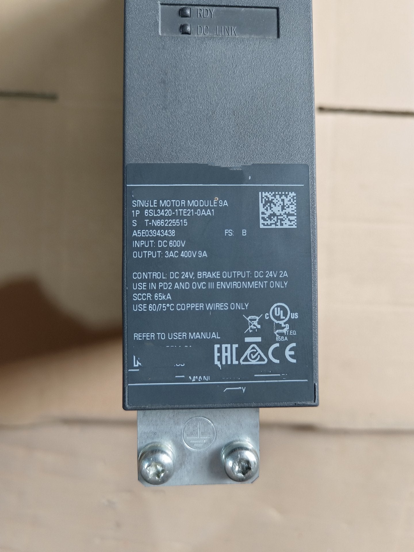 1PC for used    6SL3420-1TE21-0AA1   #OYF033