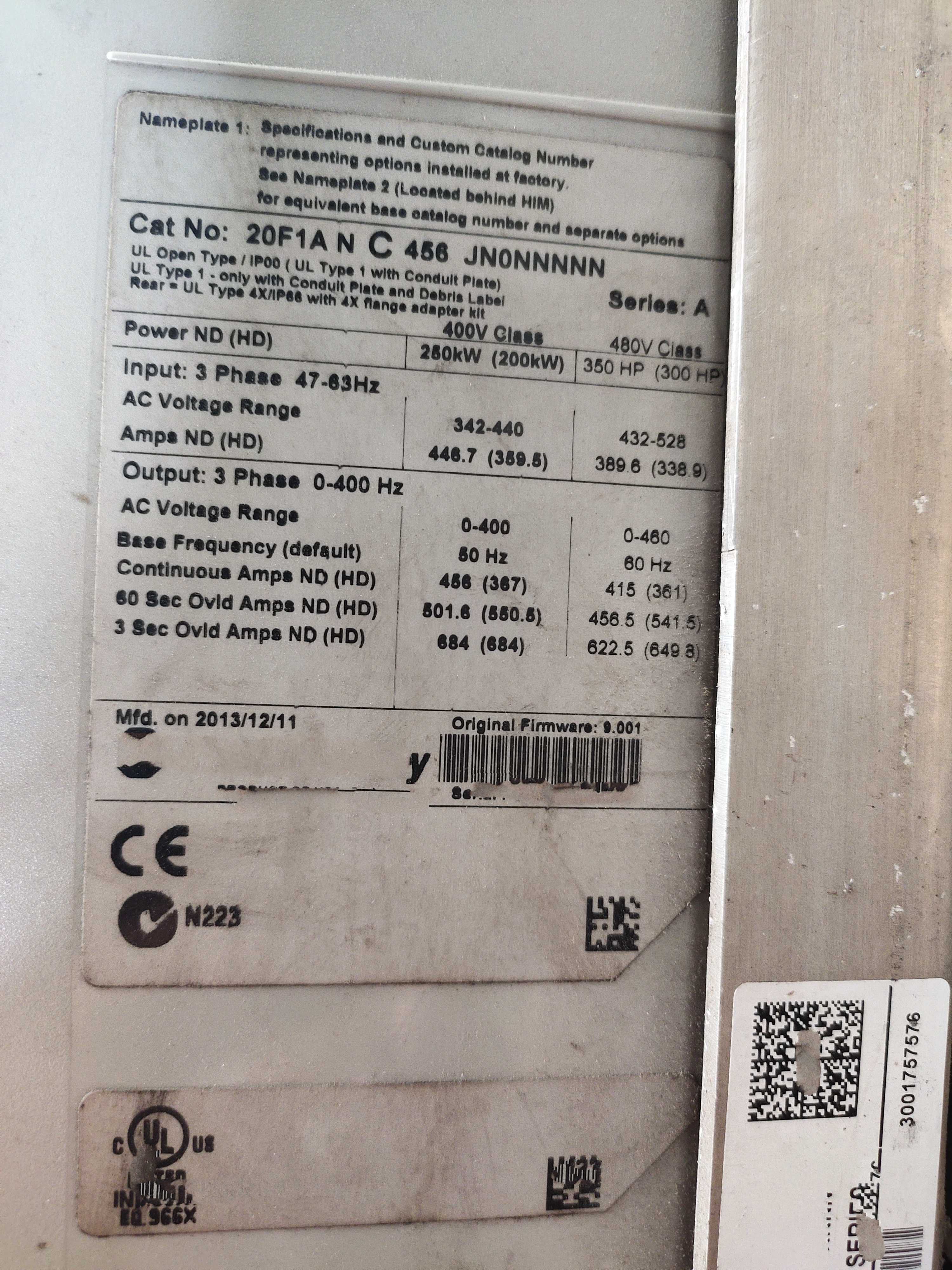 1PC for used   20F1ANC456JN0NNNNN   #OYF033