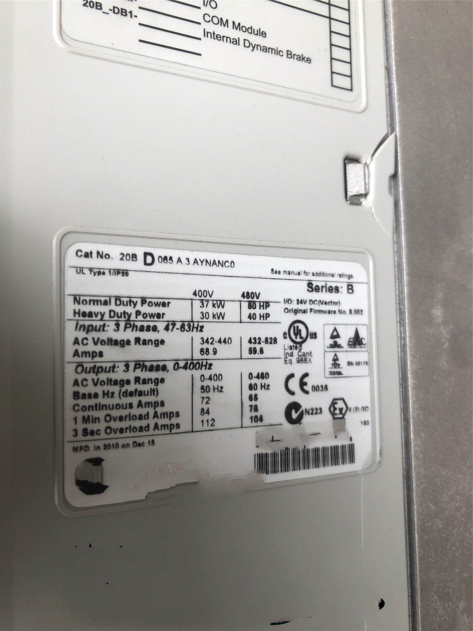 1PC for used  20BD065A3AYNANC0  #OYF033