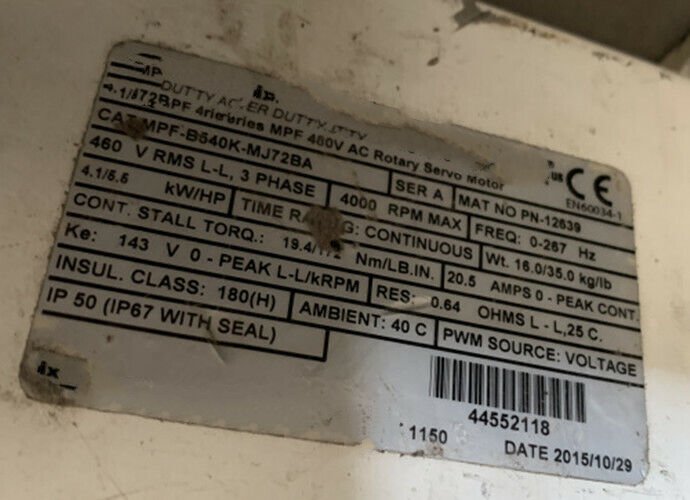 1PC for used   MPF-B540K-MJ72BA   #OYF033