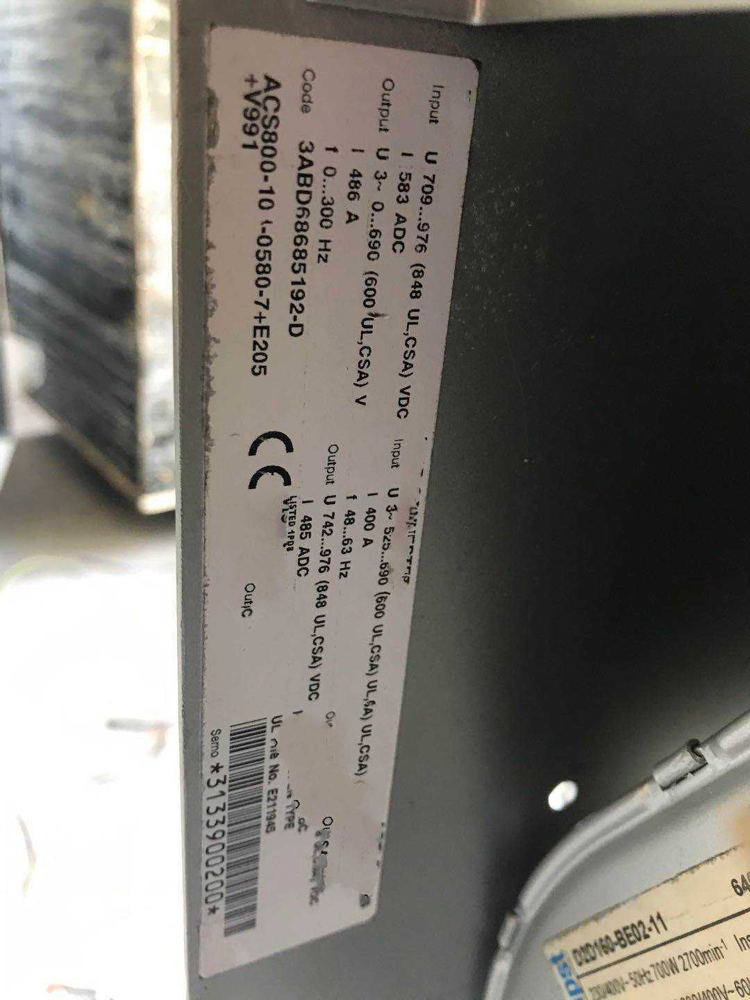 1PC for used  ACS800-10-104-0580-7+E205+V991  #OYF033