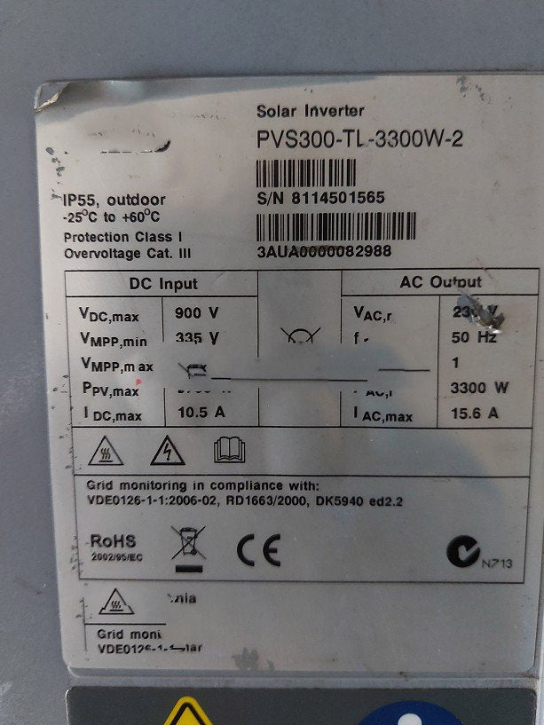 1PC for used  PVS300-TL-3300W-2  #OYF033