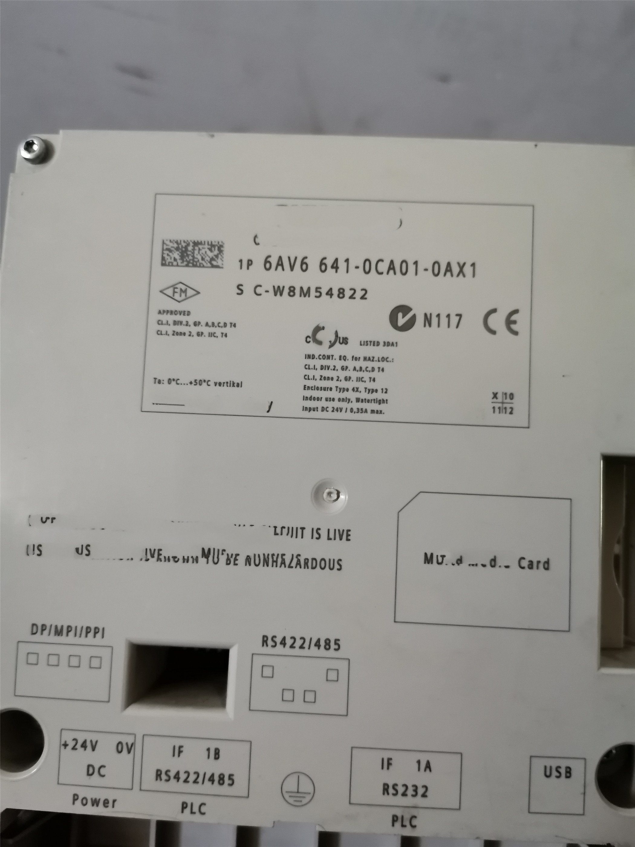 1PC for used   6AV6 641-0CA01-0AX1 6AV6641-0CA01-0AX1   #OYF033