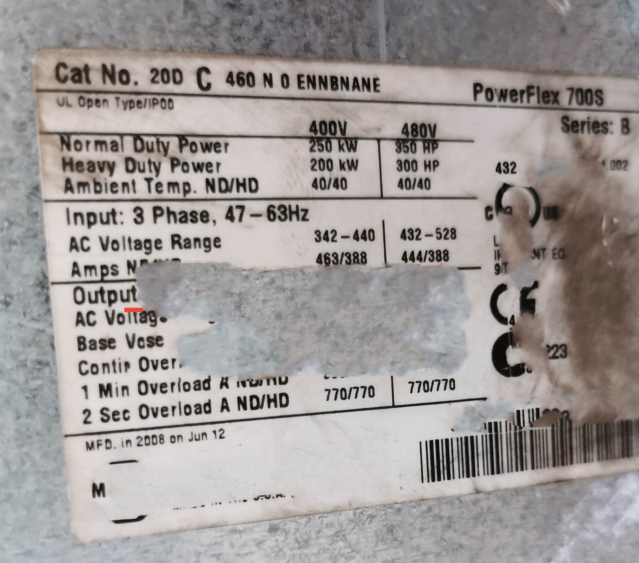 1PC for used  20DC460N0ENNBNANE  #OYF033