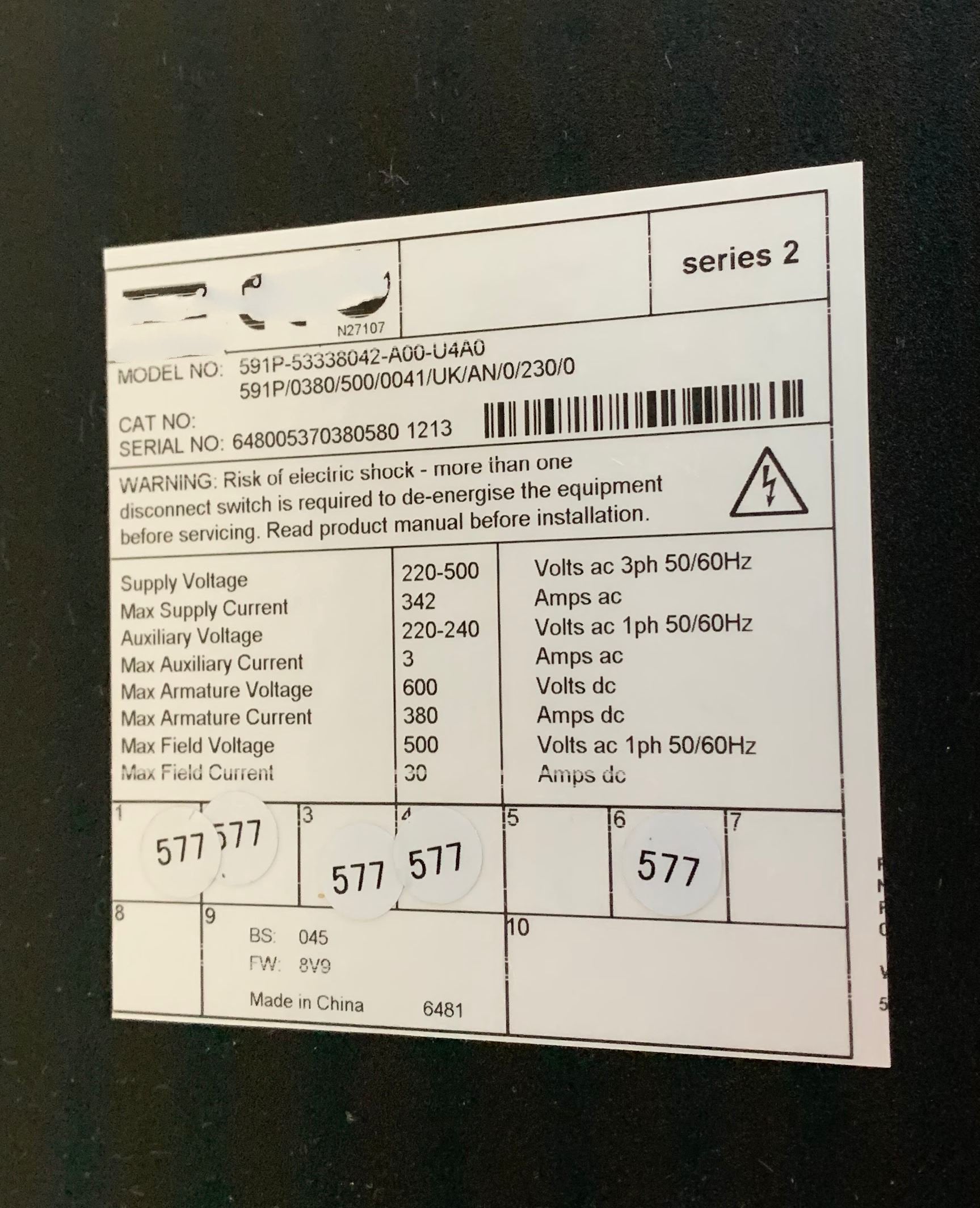 1PC for used  591P-53338042-A00-U4A0  #OYF033
