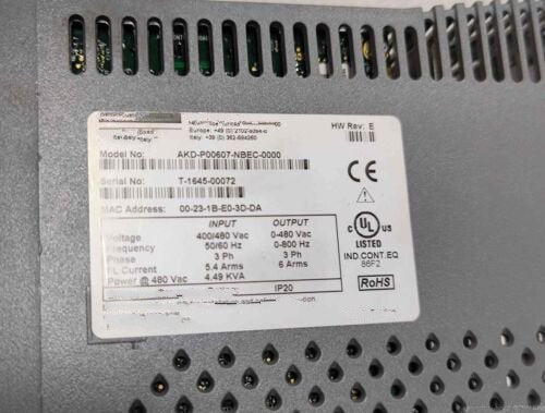 1 PCS NEW   AKD-P00607-NBEC-0000  #OYF033