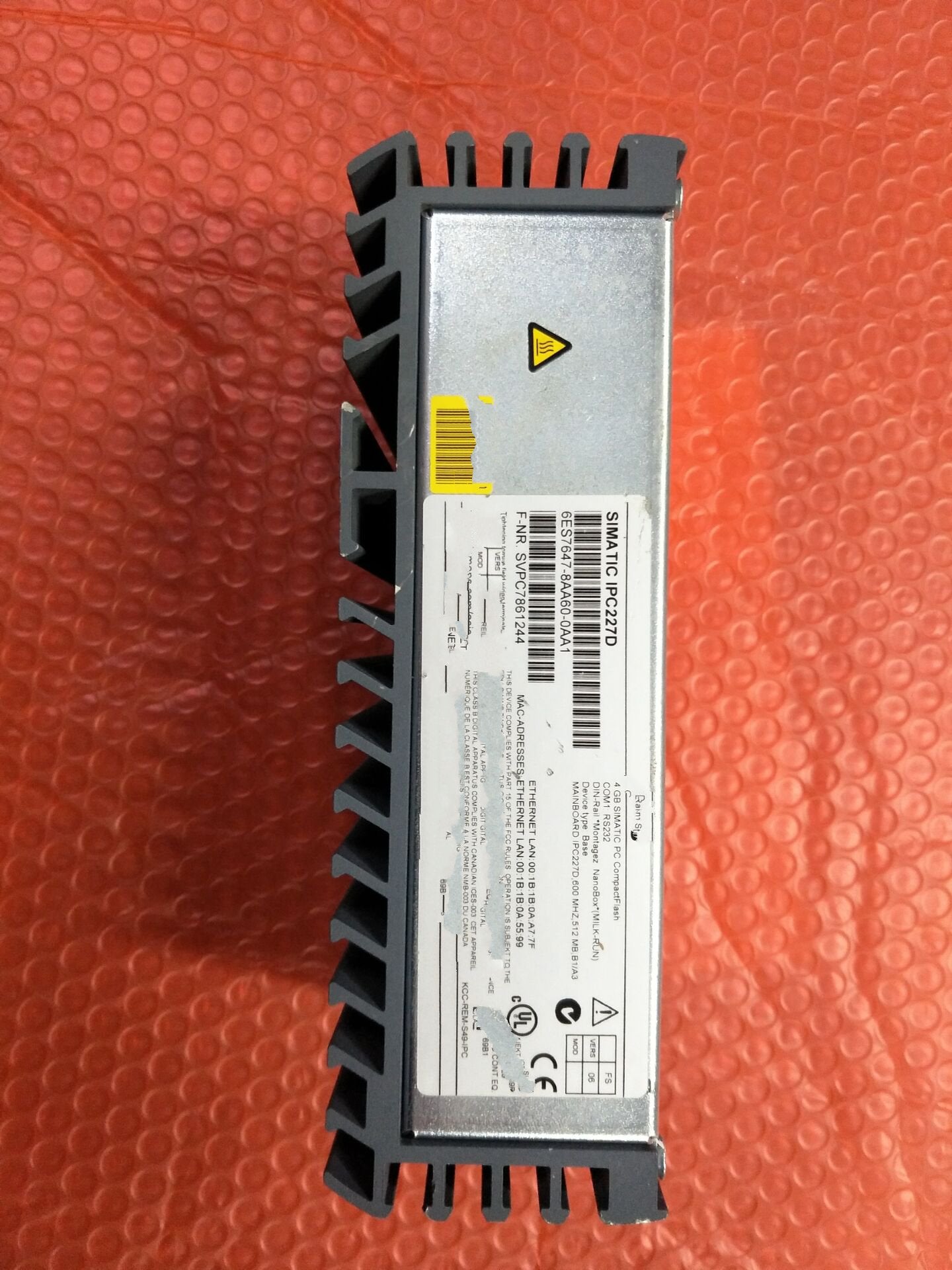 1PC for used  6ES7647-8BB31-4BA1  #OYF033