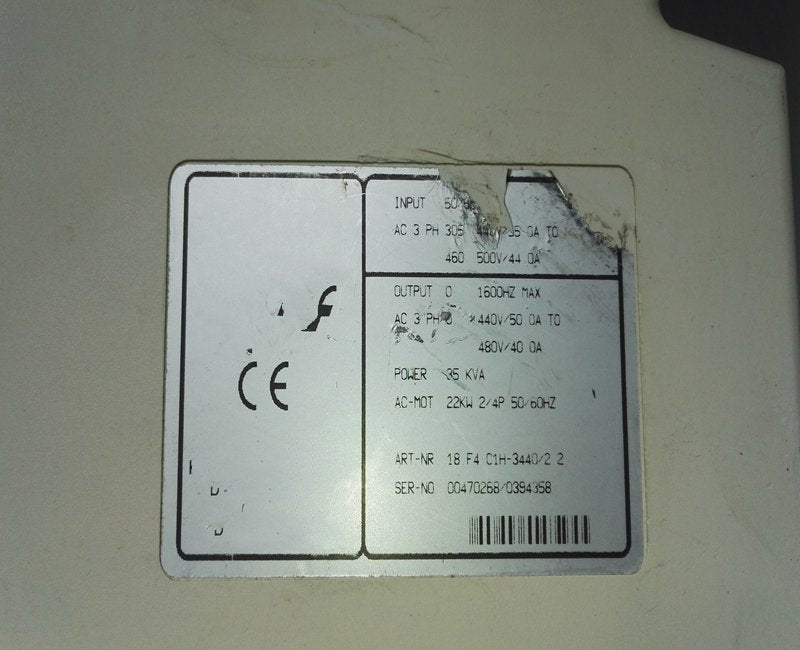 1PC for used  18.F4 C1H-3440/2.2  #OYF033