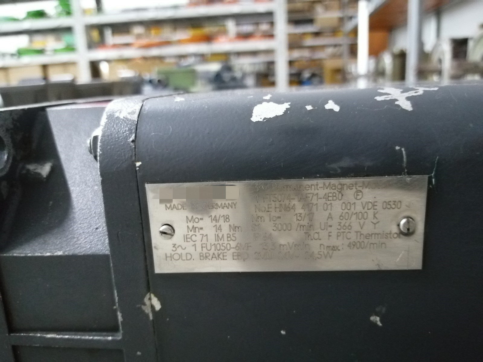 1pc used  1FT5074-1AF71-4EB0  #OYF088