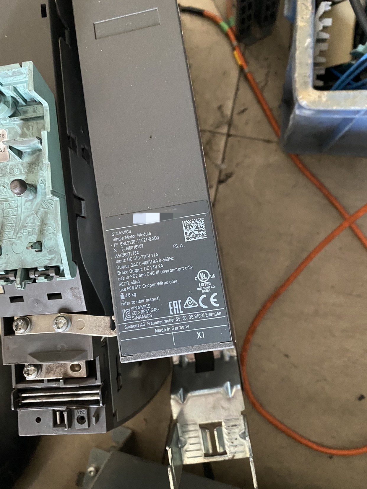 1pc  used  6sl3120-1te21-0ad0    #OYF088