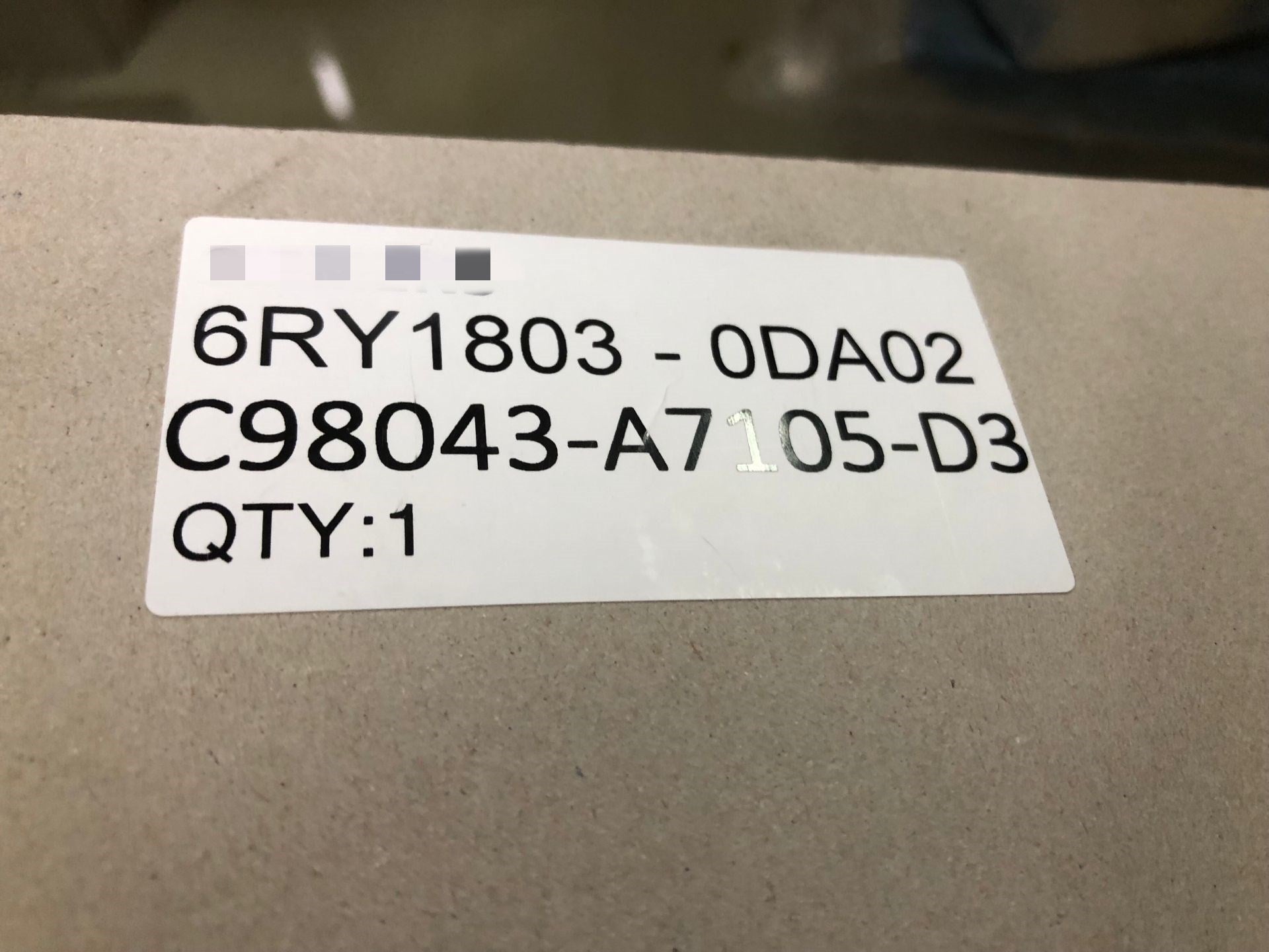 1pc  new  6RY1803-0DA02   #OYF088