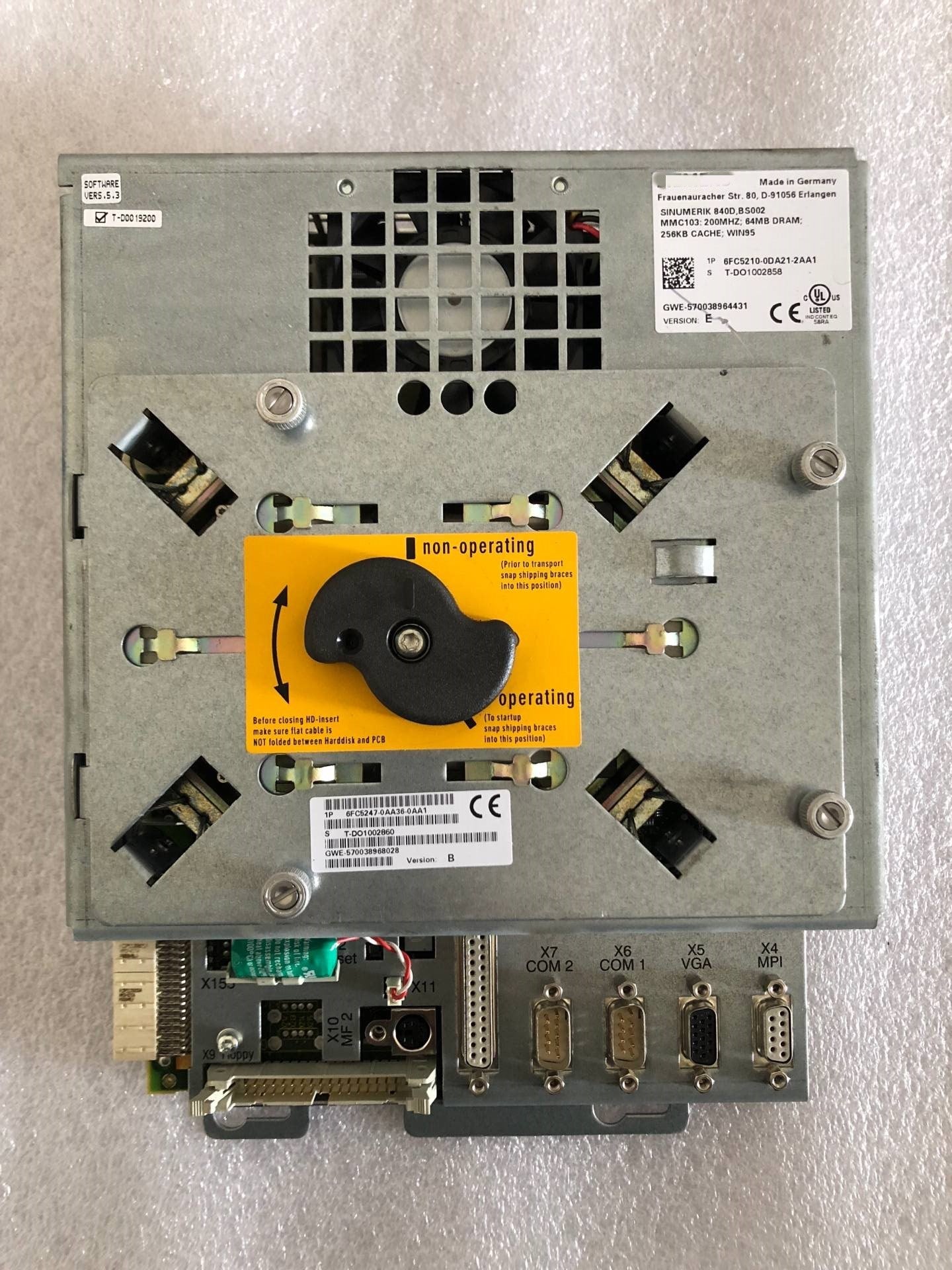 1pc  used  6FC5210-0DA21-2AA1 6FC5247-0 DF36-0AA1   #OYF088