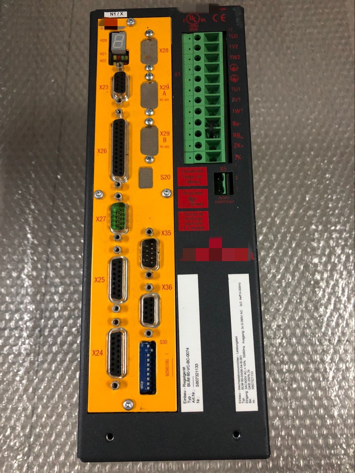 1pc  used  BUM60-VC-BC-0074 BUM60-03/06-54-B-001    #OYF088