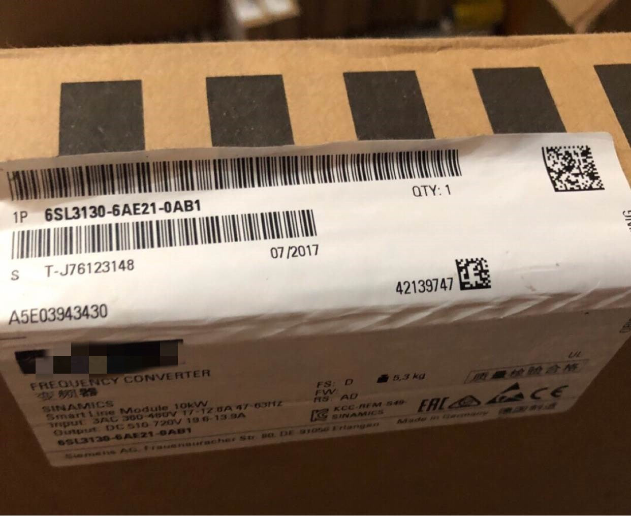 1pc  new  6SL3130-6AE21-0AB1 #OYF088