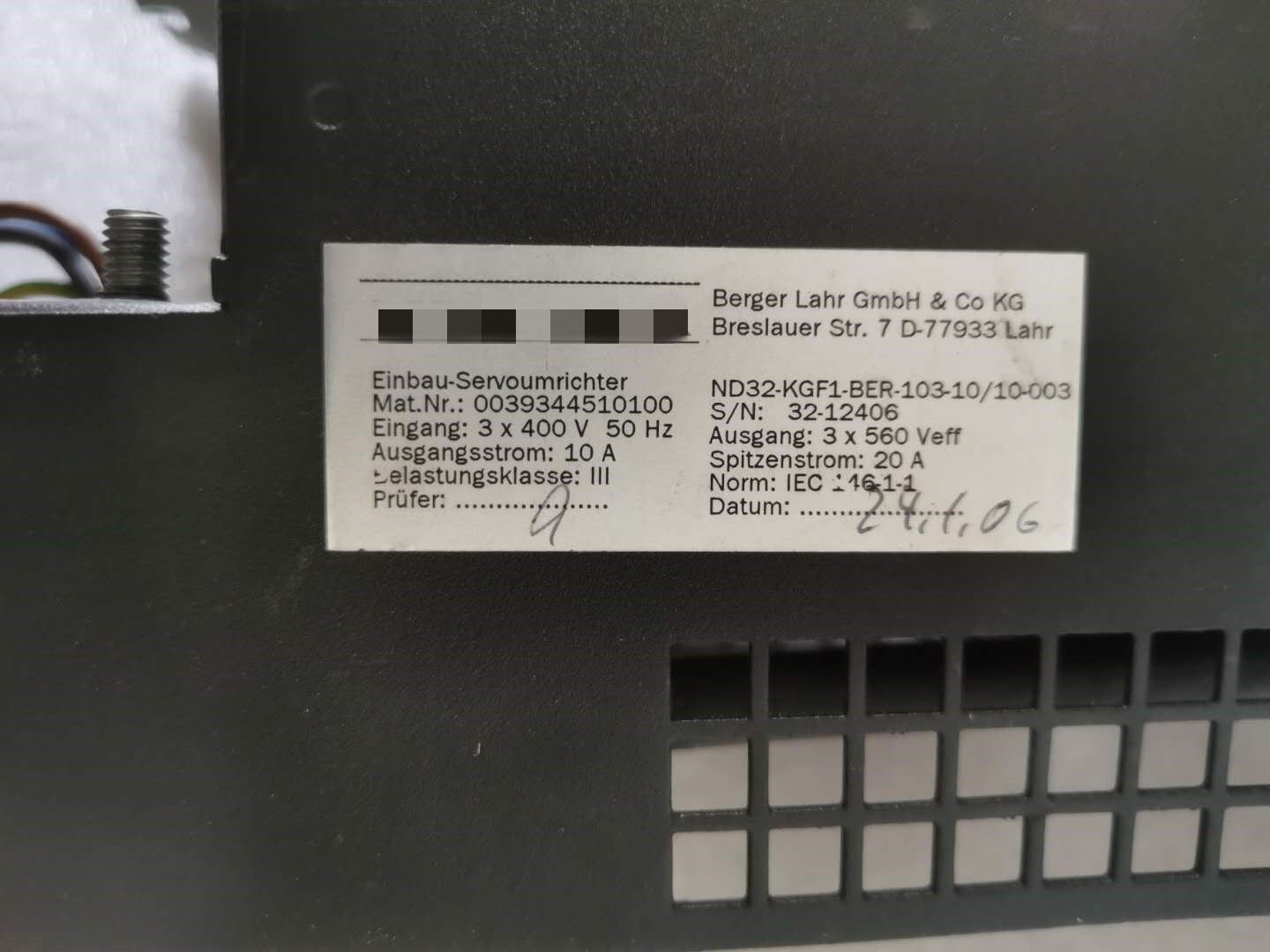 1pc  used   ND32-KGF1-BER-103-10/10-003   #OYF088