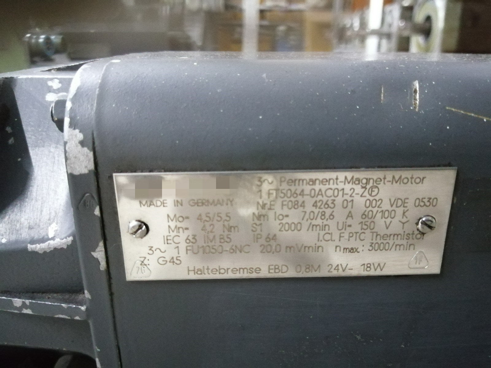 1pc used  1FT5064-0AC01-2-Z  #OYF088