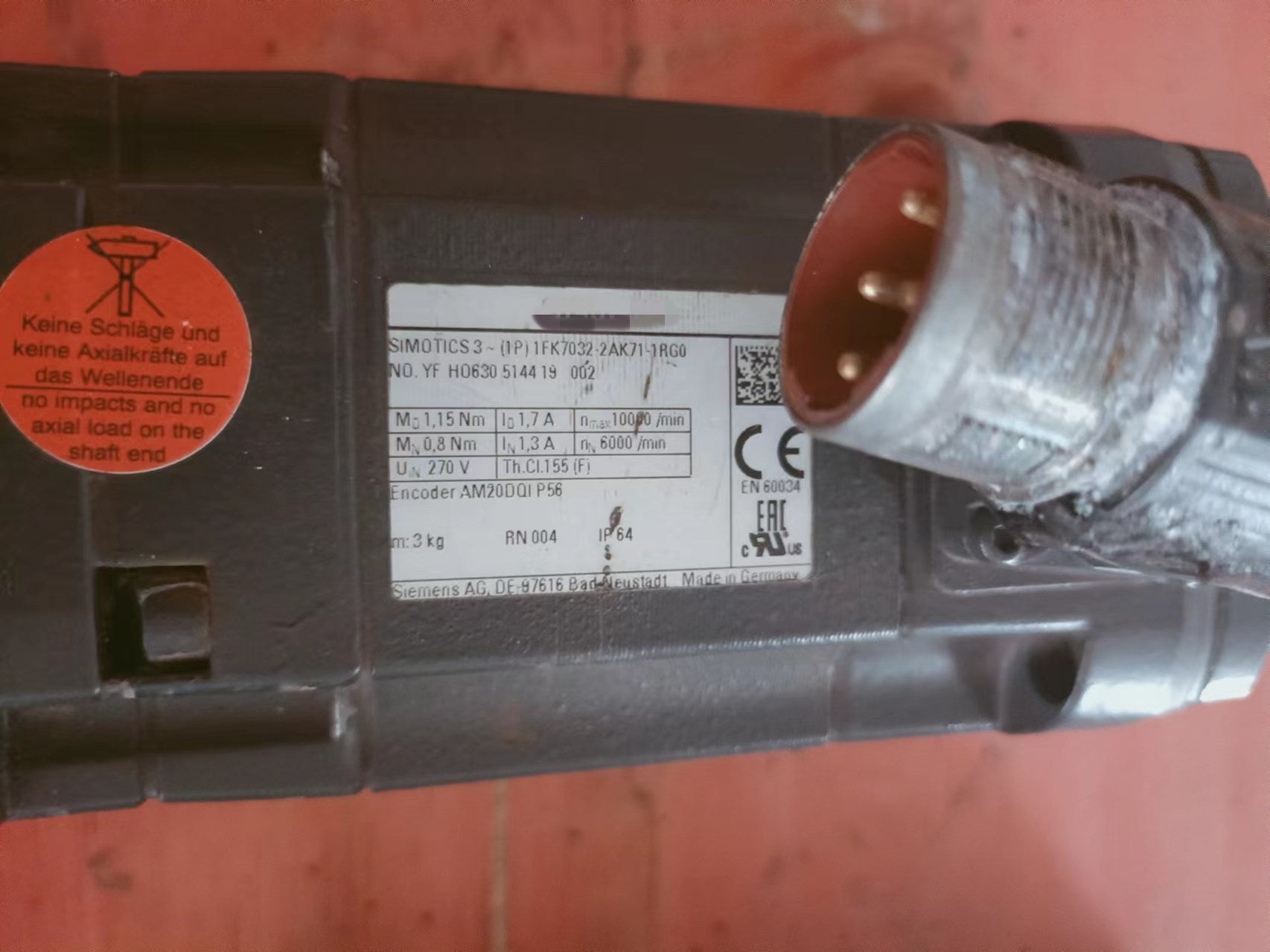 1pc  used  1FK7032-2AK71-1RG0   #OYF088