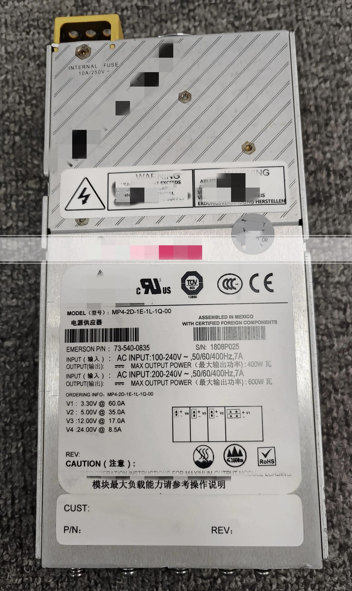 1pc  used  MP4-2D-1E-1L-1Q-00 73-540-0835  #OYF088