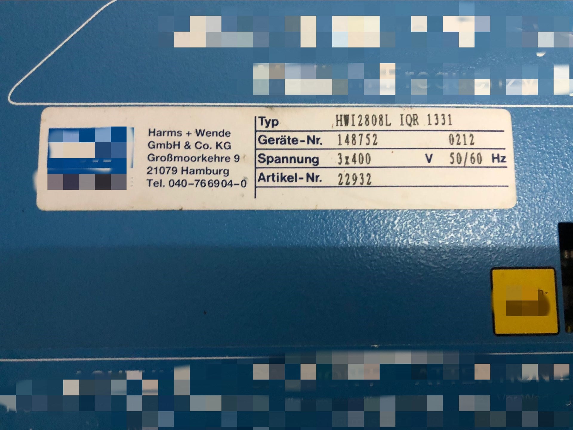 1pc  used  HWI2808L IQR 1331     #OYF088