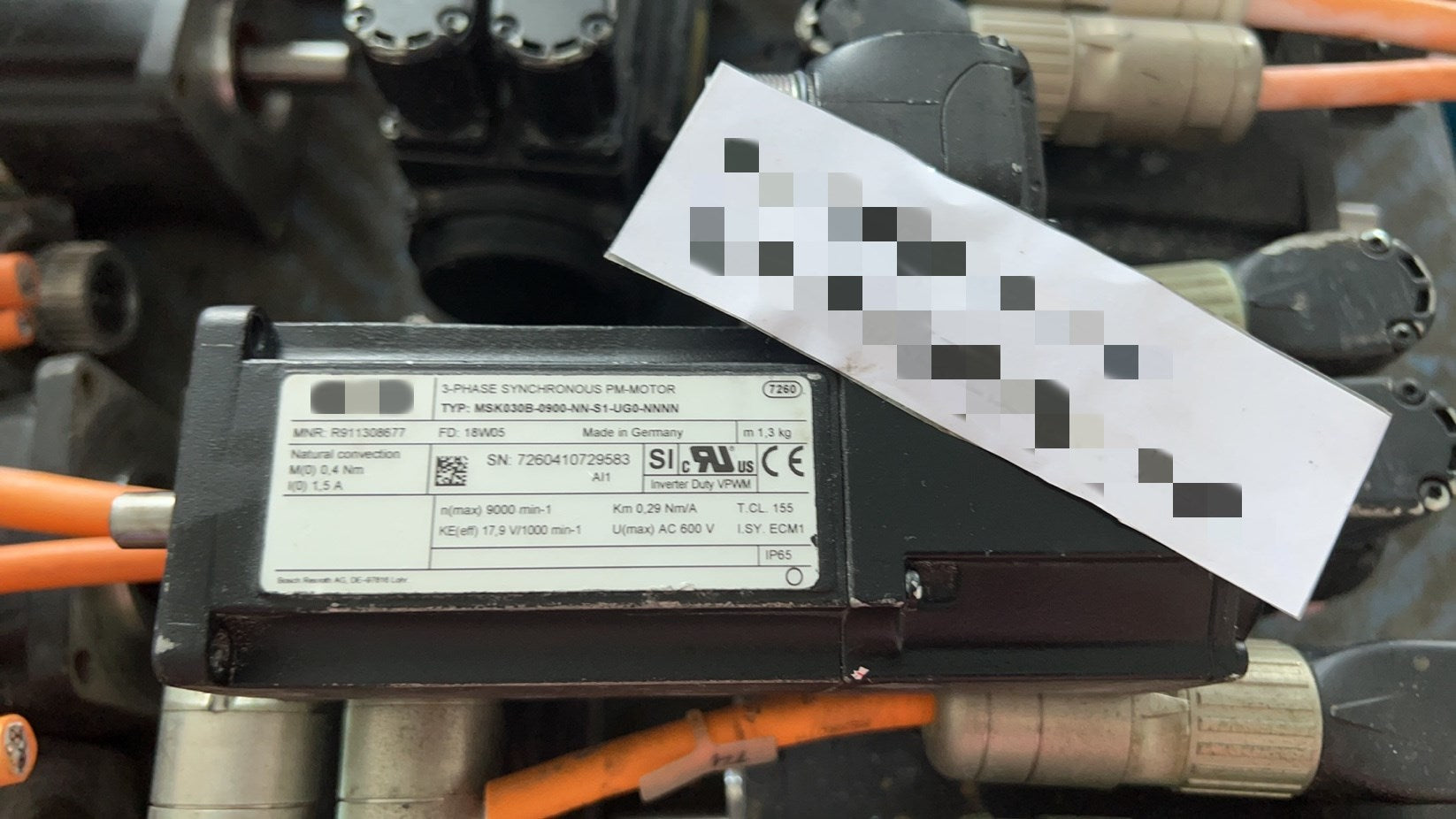 1pc  USED  MSK030B-0900-NN-S1-UG0-NNNN     #OYF088